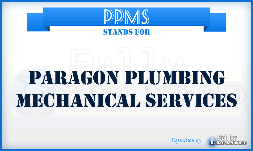 PPMS - Paragon Plumbing Mechanical Services