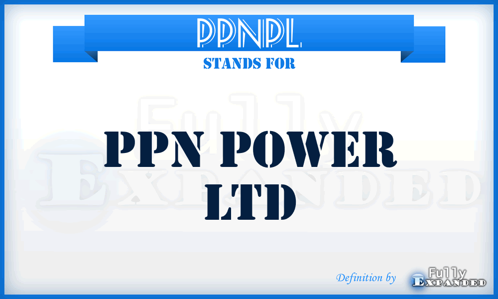 PPNPL - PPN Power Ltd