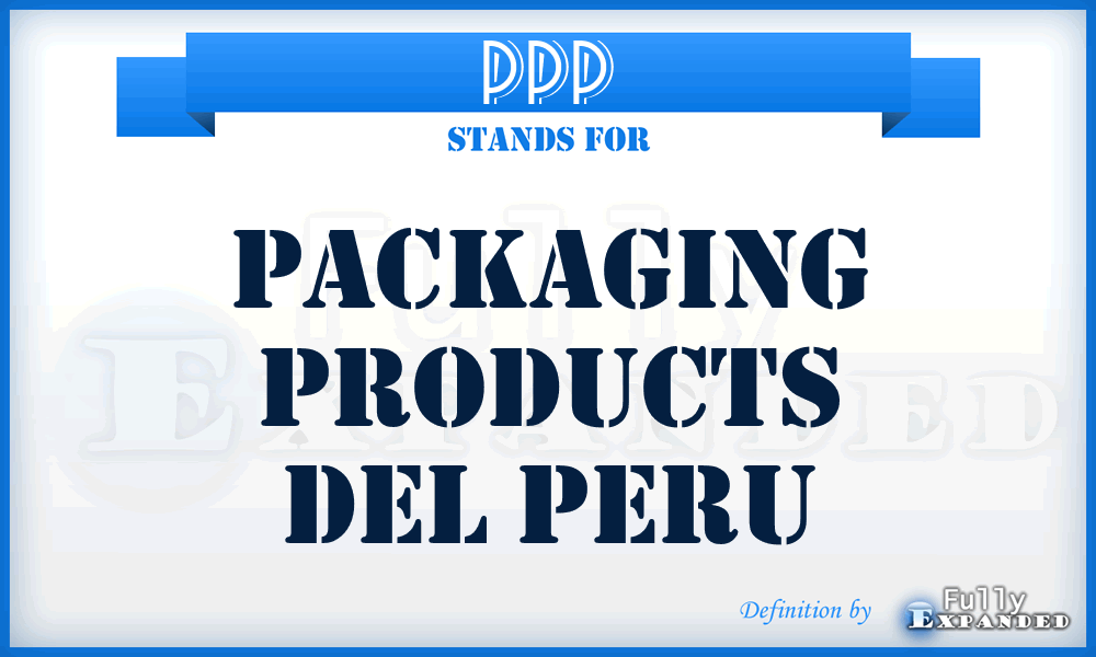 PPP - Packaging Products del Peru