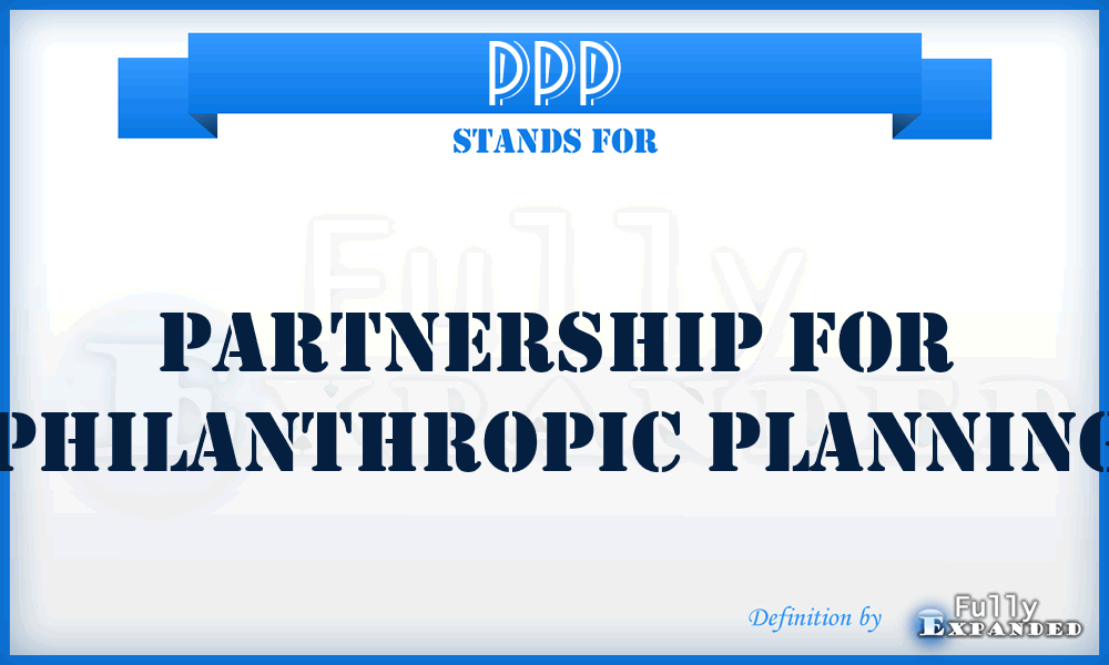 PPP - Partnership for Philanthropic Planning