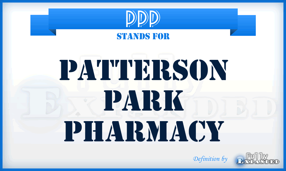 PPP - Patterson Park Pharmacy