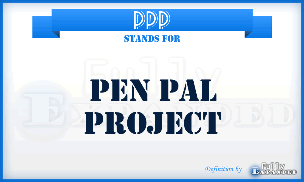 PPP - Pen Pal Project