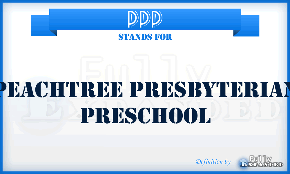PPP - Peachtree Presbyterian Preschool