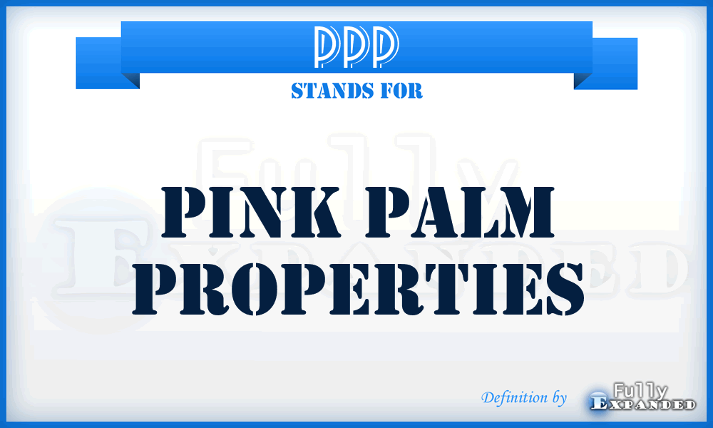 PPP - Pink Palm Properties