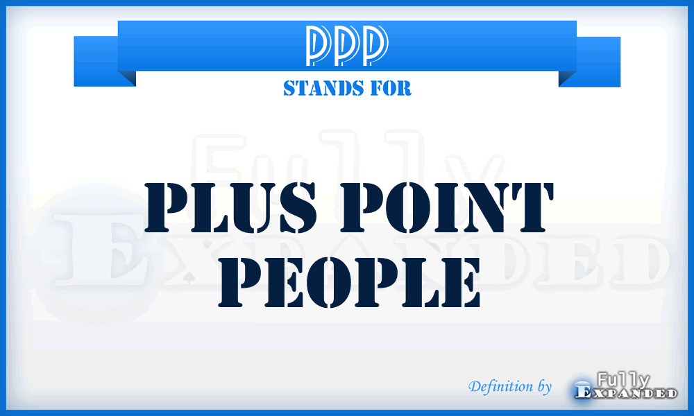 PPP - Plus Point People