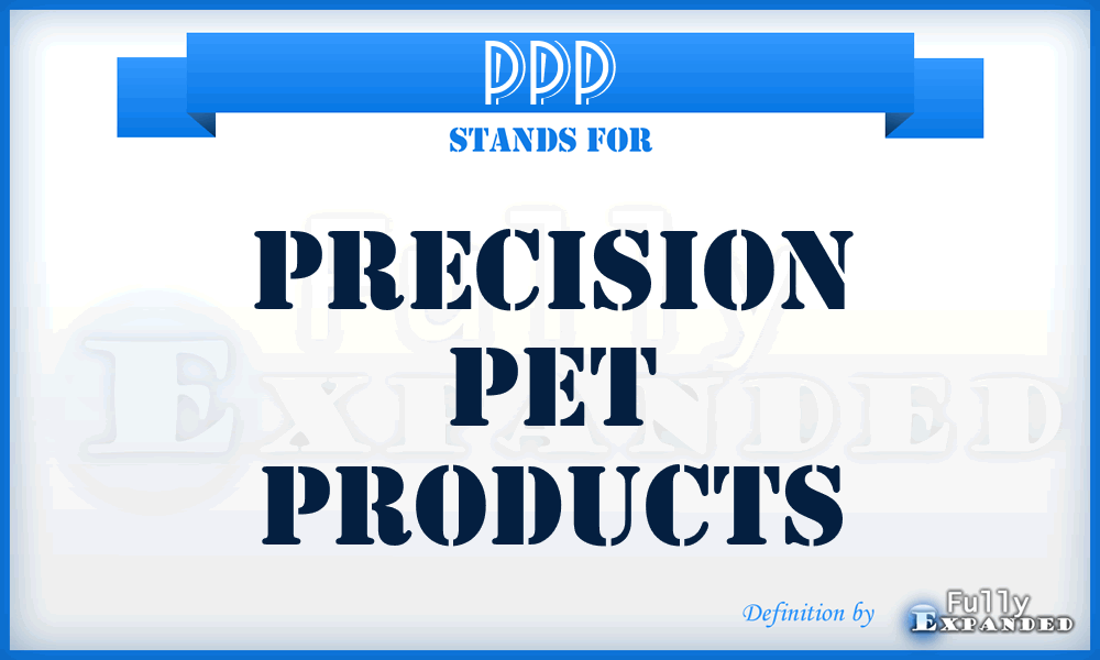 PPP - Precision Pet Products