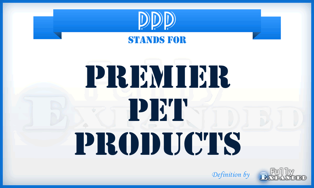 PPP - Premier Pet Products