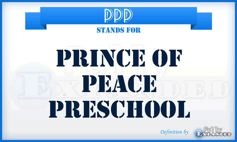 PPP - Prince of Peace Preschool