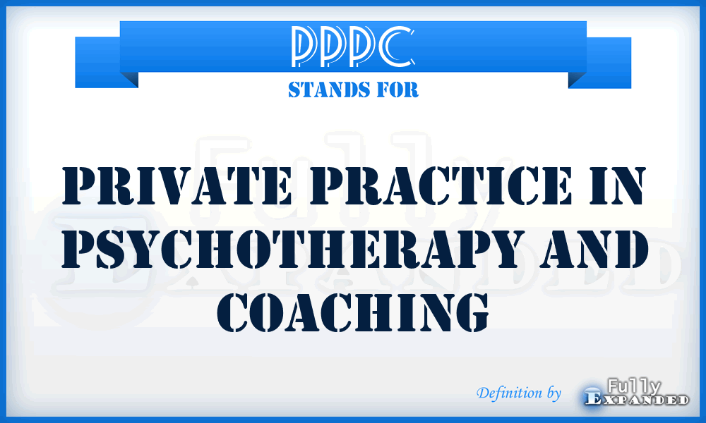 PPPC - Private Practice in Psychotherapy and Coaching