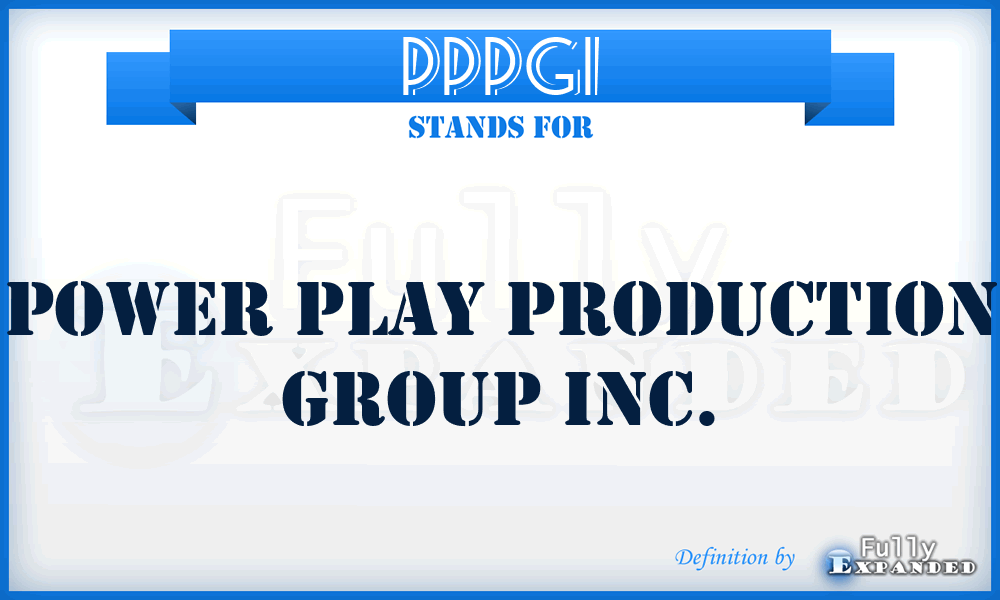 PPPGI - Power Play Production Group Inc.