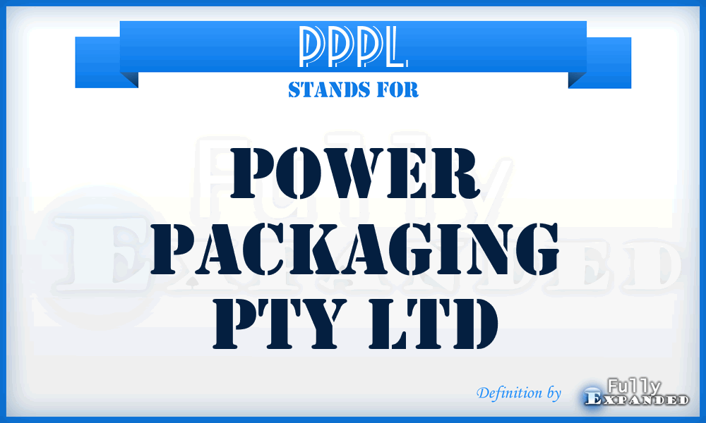 PPPL - Power Packaging Pty Ltd