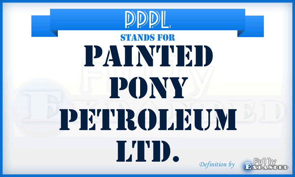 PPPL - Painted Pony Petroleum Ltd.