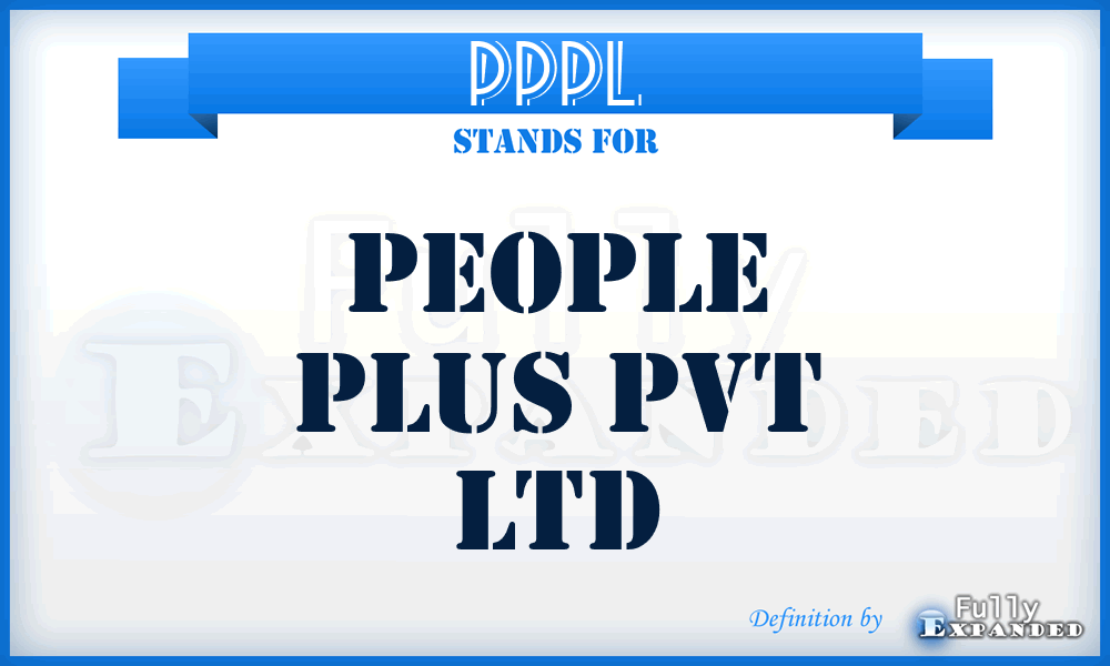 PPPL - People Plus Pvt Ltd