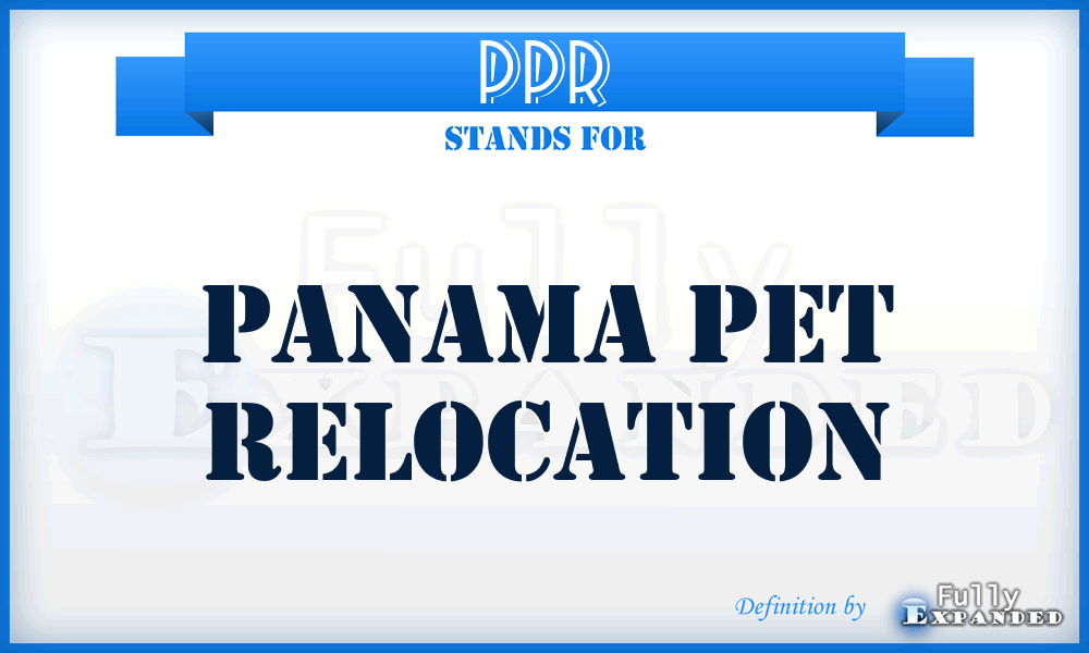 PPR - Panama Pet Relocation
