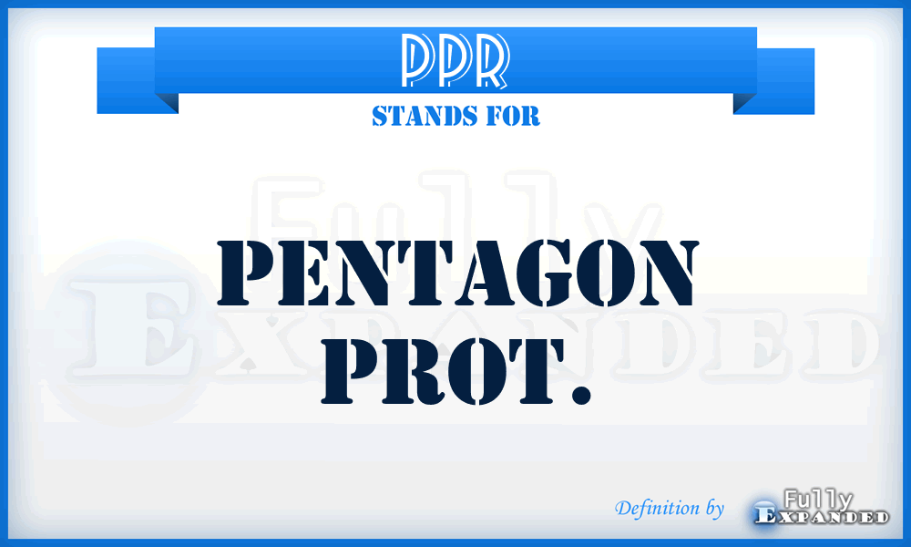 PPR - Pentagon Prot.