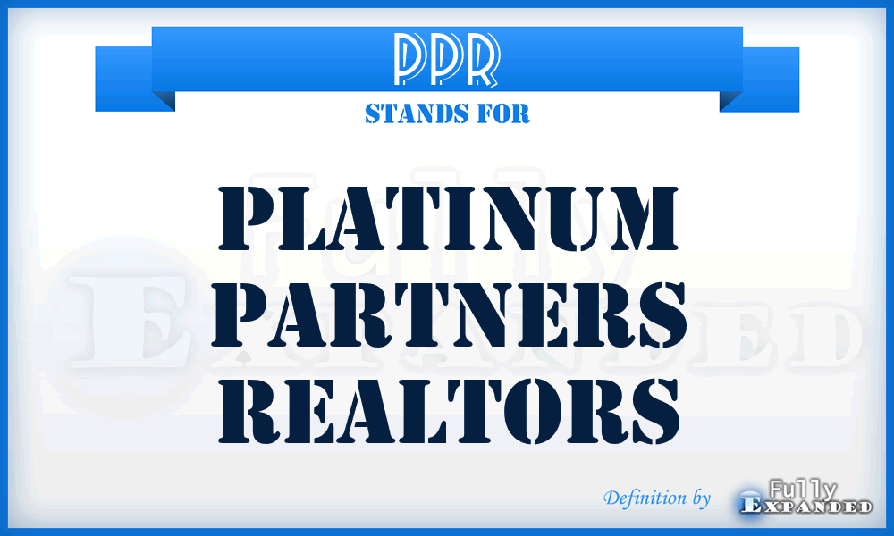 PPR - Platinum Partners Realtors