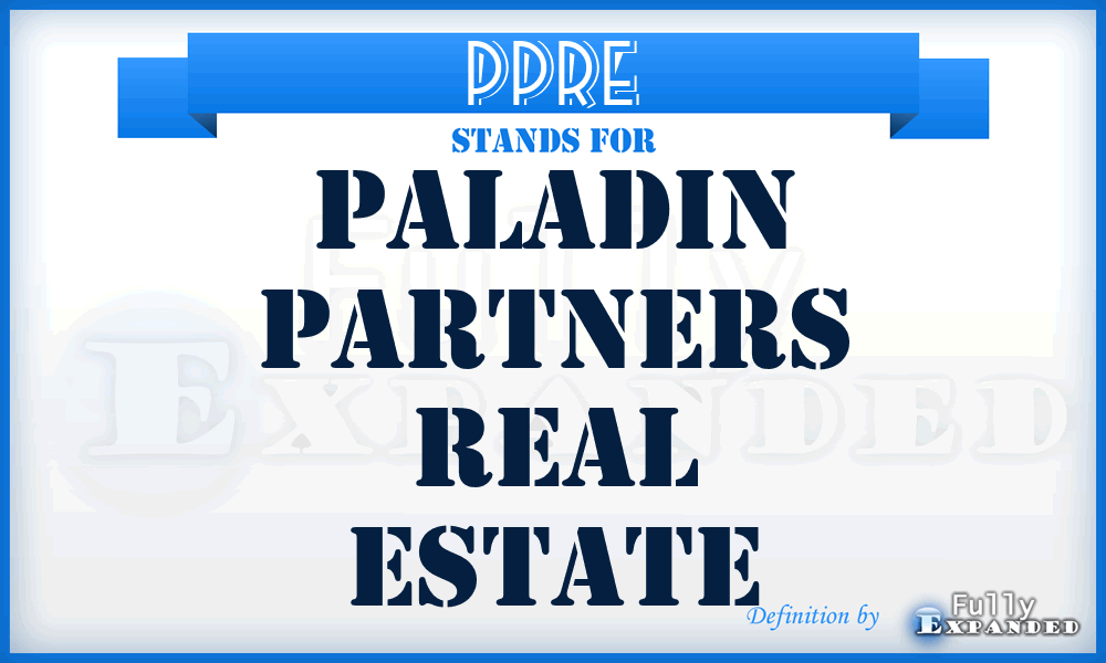 PPRE - Paladin Partners Real Estate