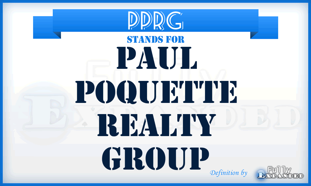 PPRG - Paul Poquette Realty Group