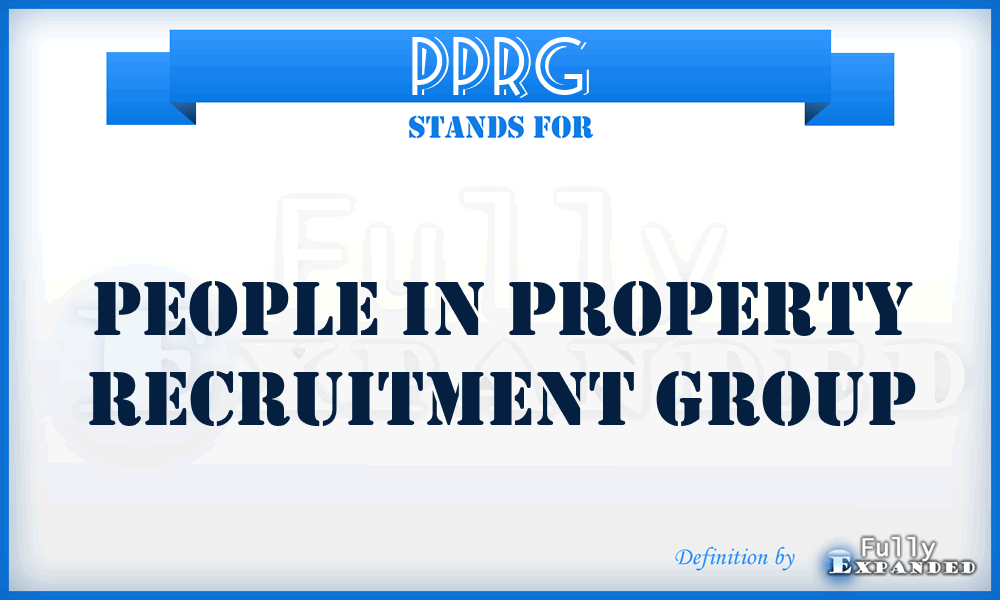 PPRG - People in Property Recruitment Group