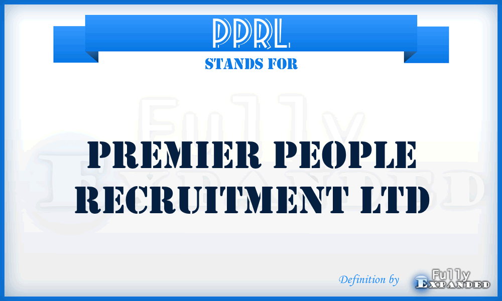 PPRL - Premier People Recruitment Ltd