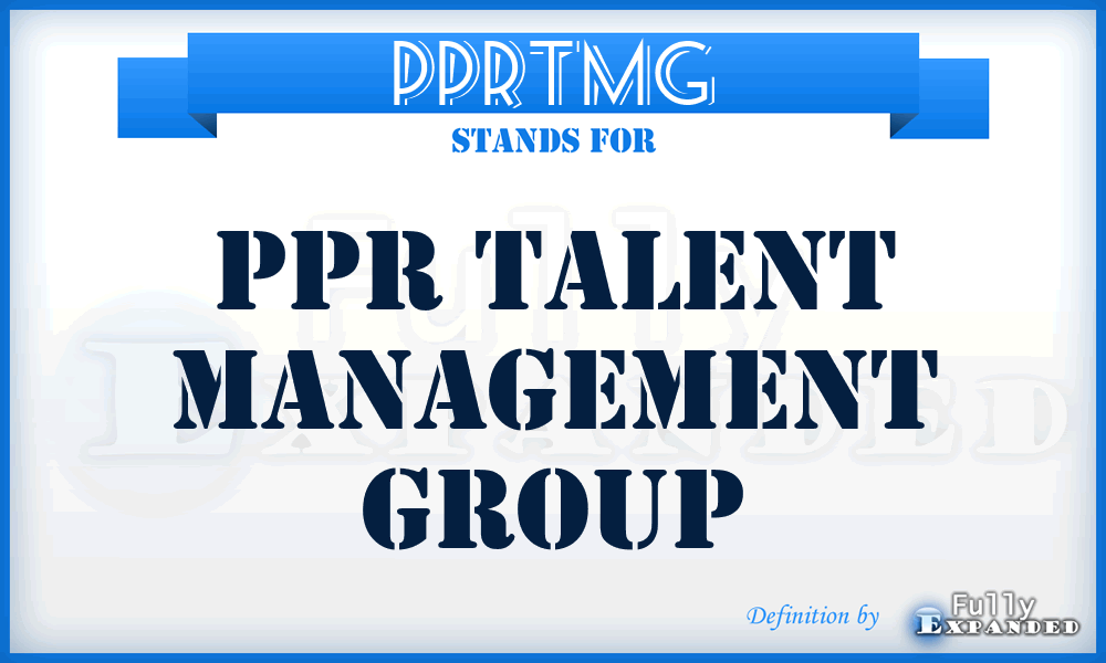 PPRTMG - PPR Talent Management Group