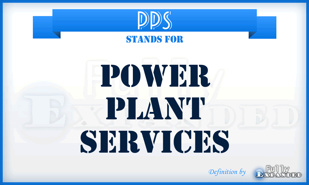 PPS - Power Plant Services