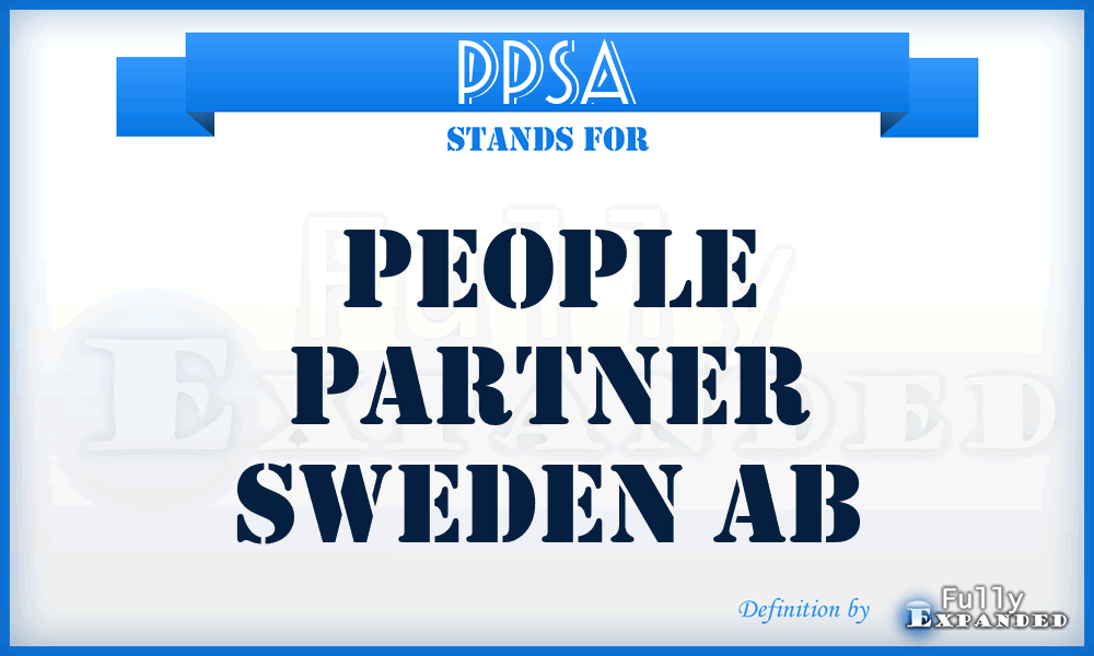 PPSA - People Partner Sweden Ab