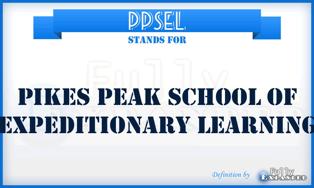 PPSEL - Pikes Peak School of Expeditionary Learning