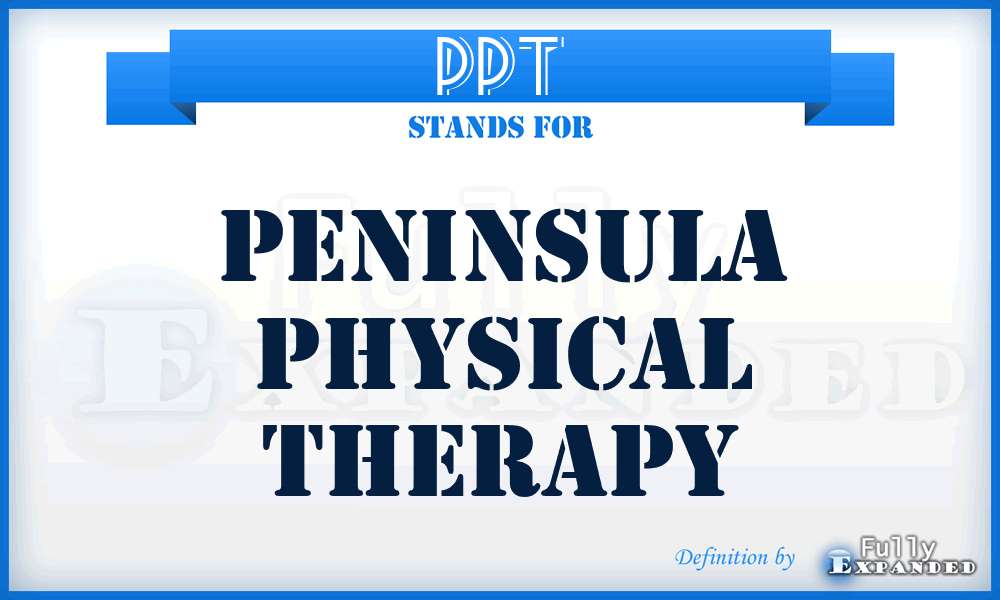 PPT - Peninsula Physical Therapy