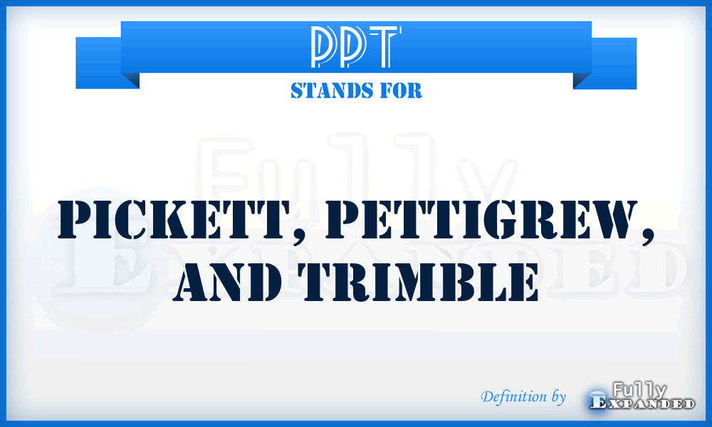 PPT - Pickett, Pettigrew, and Trimble