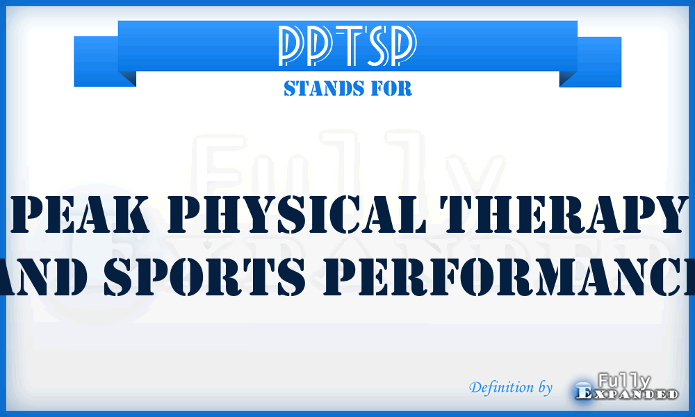 PPTSP - Peak Physical Therapy and Sports Performance