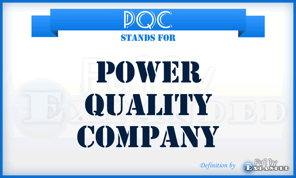 PQC - Power Quality Company