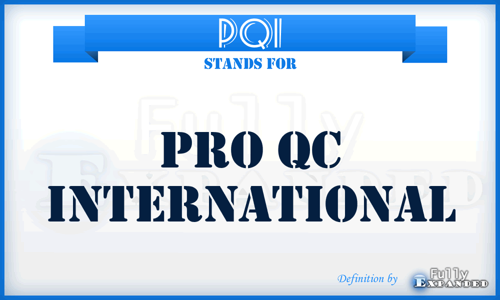 PQI - Pro Qc International