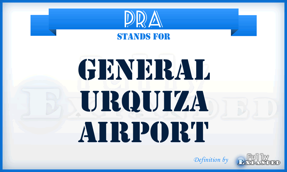 PRA - General Urquiza airport