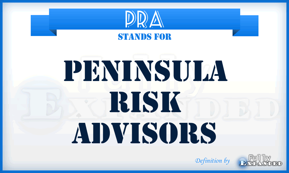 PRA - Peninsula Risk Advisors