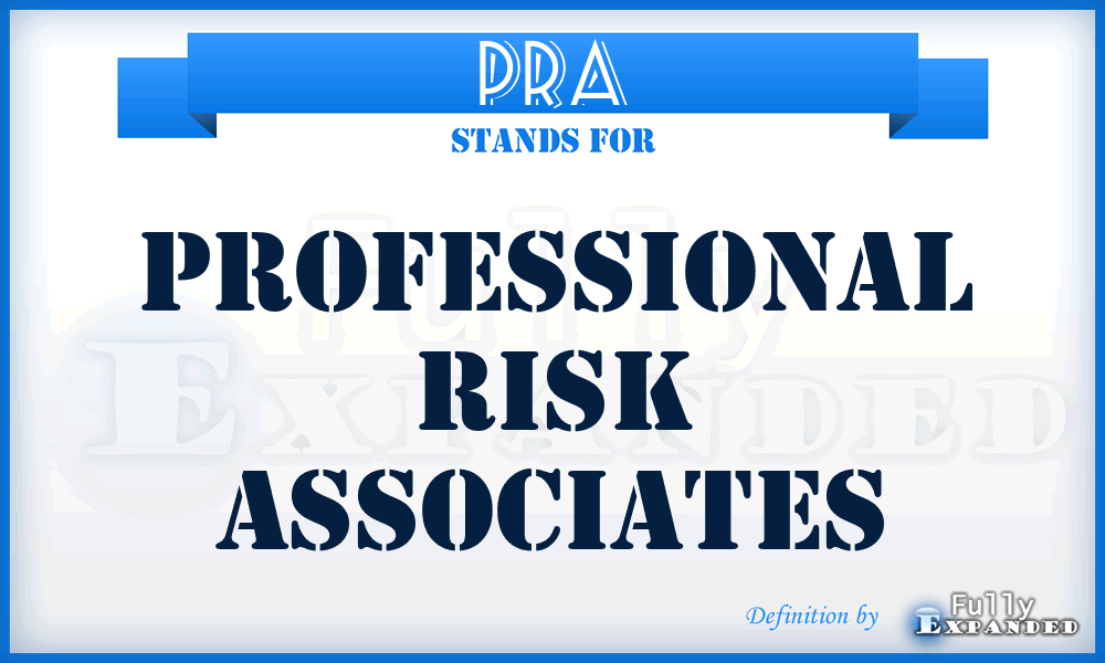 PRA - Professional Risk Associates