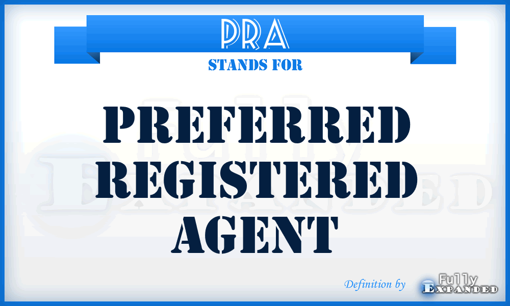 PRA - Preferred Registered Agent