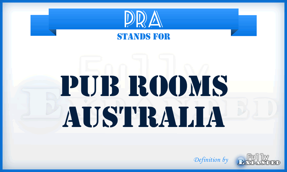 PRA - Pub Rooms Australia