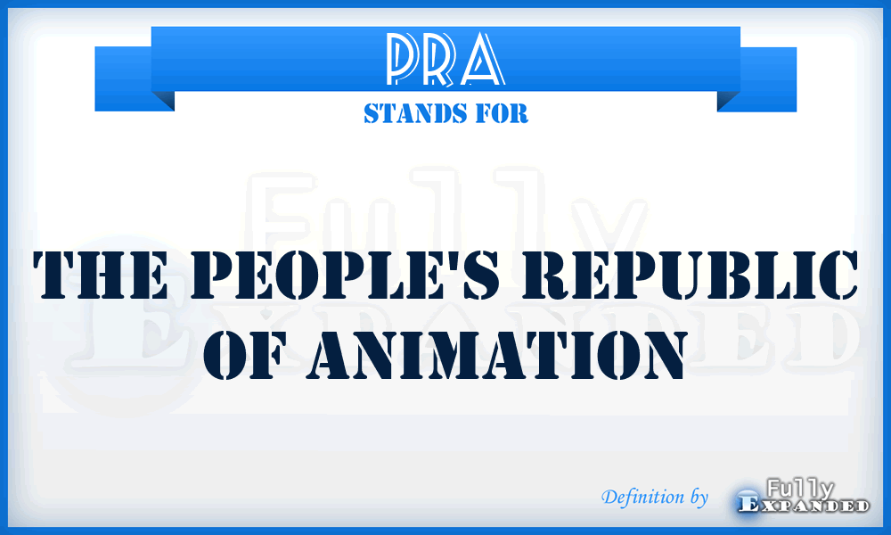 PRA - The People's Republic of Animation