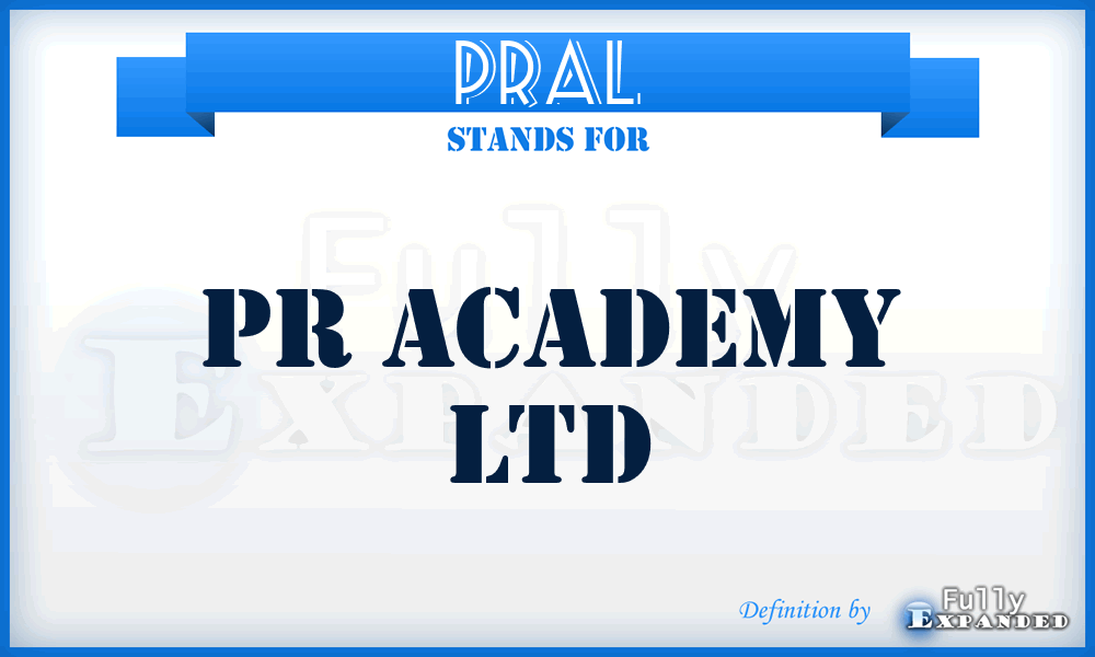 PRAL - PR Academy Ltd