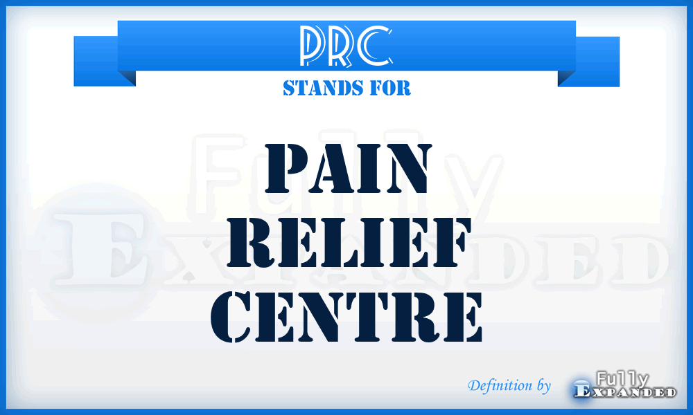 PRC - Pain Relief Centre