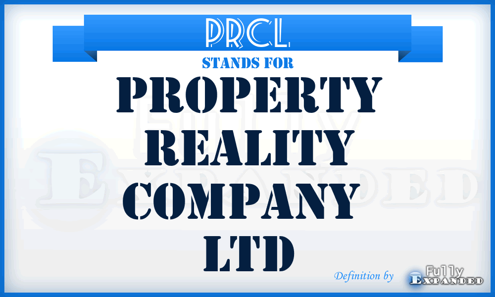 PRCL - Property Reality Company  Ltd