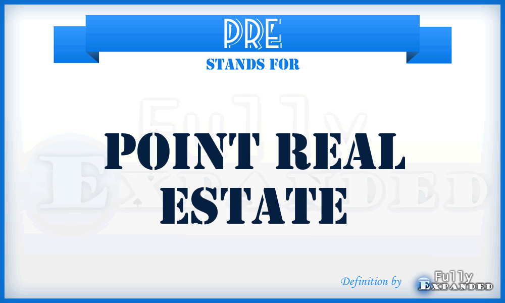 PRE - Point Real Estate