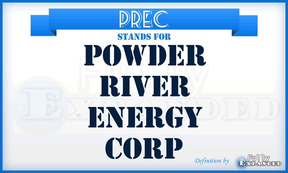 PREC - Powder River Energy Corp