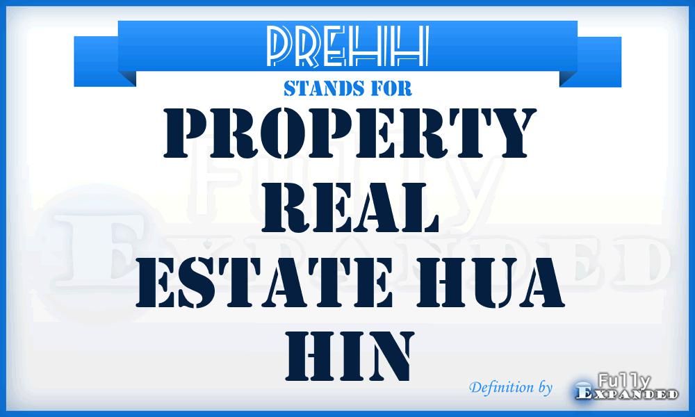 PREHH - Property Real Estate Hua Hin