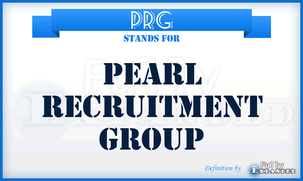 PRG - Pearl Recruitment Group