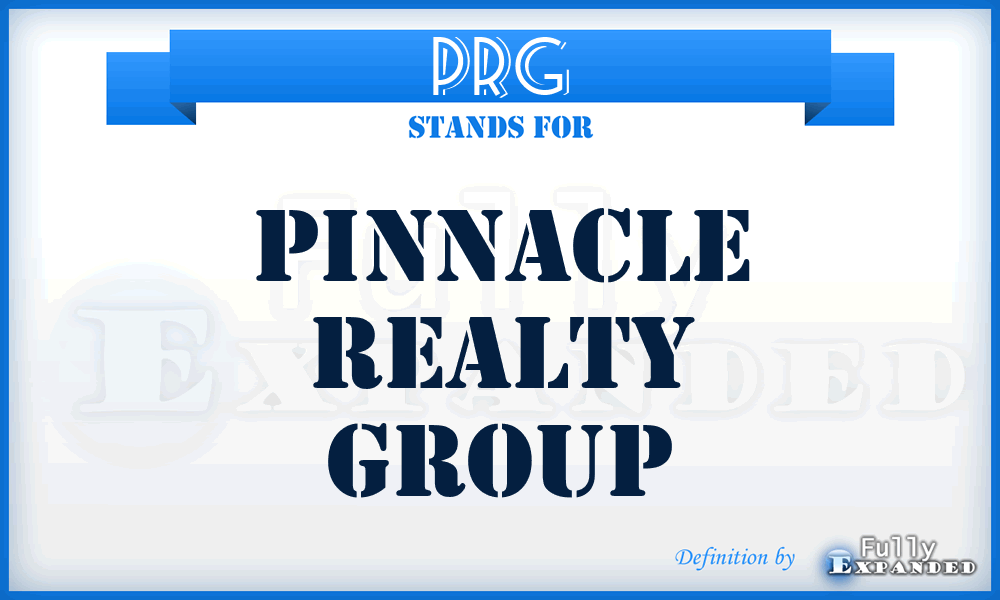 PRG - Pinnacle Realty Group