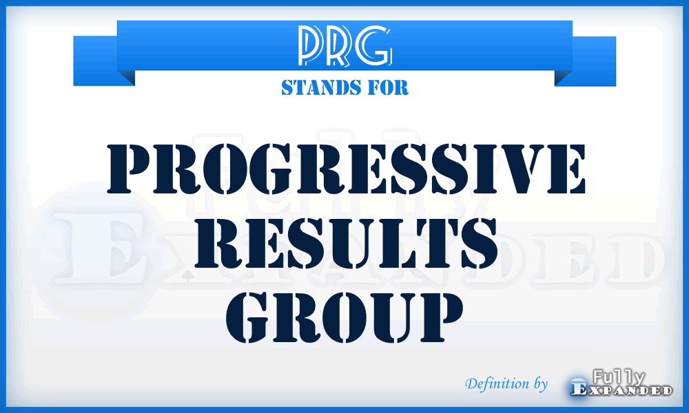 PRG - Progressive Results Group