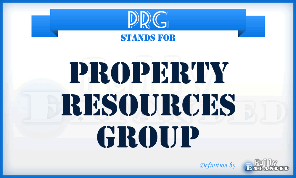 PRG - Property Resources Group