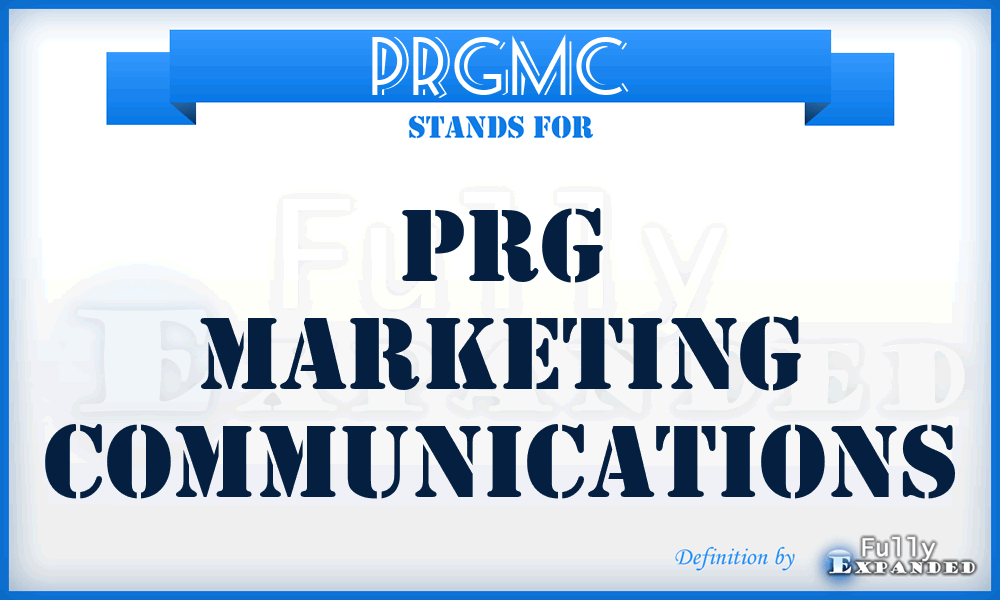 PRGMC - PRG Marketing Communications